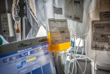 The plasma of a patient who has recovered from COVID-19.