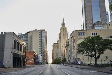 Downtown Dallas on March 31.